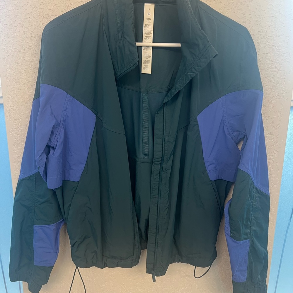 lululemon athletica Green and Purple Bomber Jacket